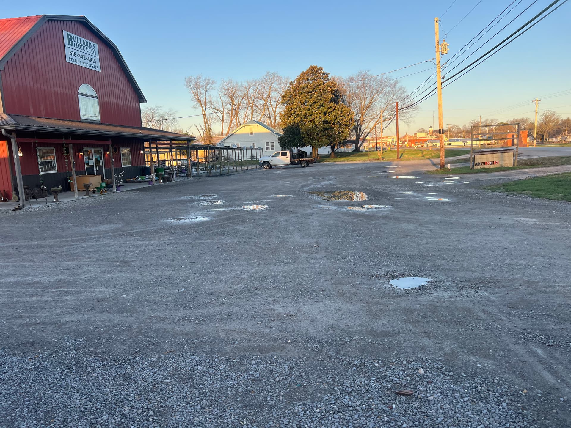 Parking Lot Renovation at Bullard's Farm Market in Fairfield