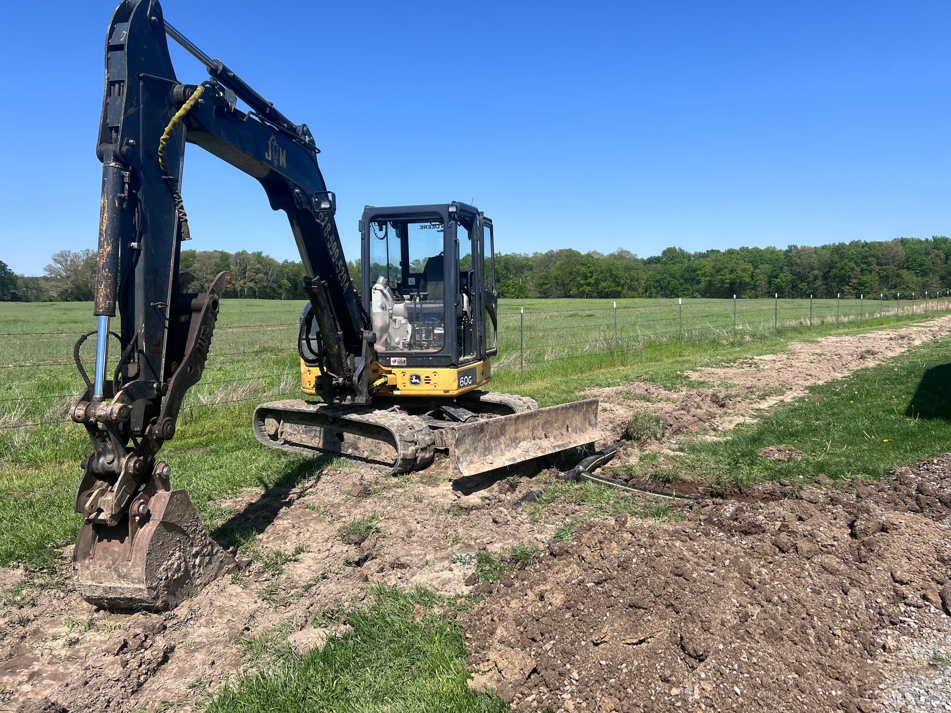 Gallery photos for Catch Basin Drainage Fix Routes Standing Water to Pond in Jefferson County IL: Image #1