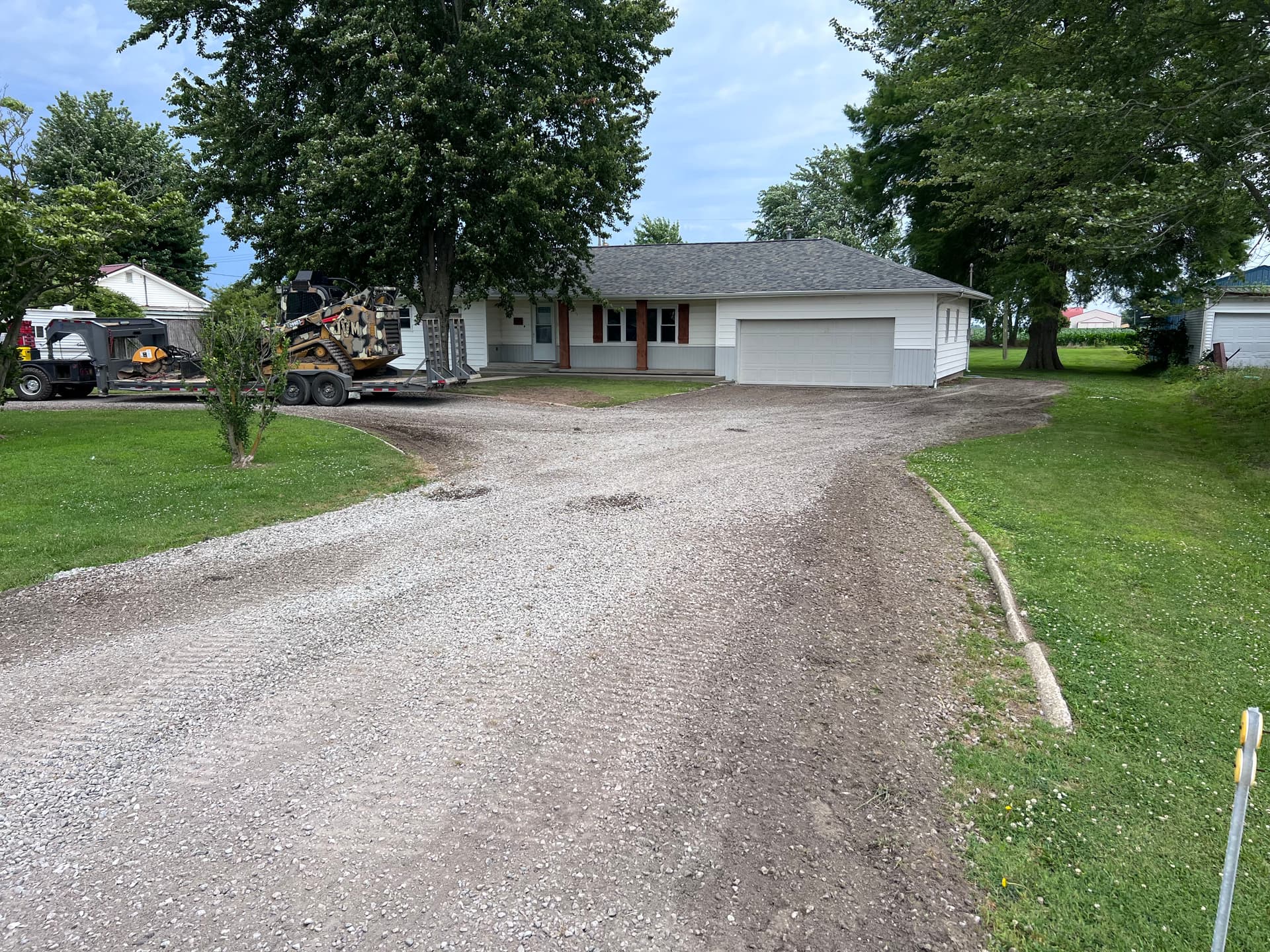 Gallery photos for Stump Removal, Pool Pad, Grading and Driveway Work in Wayne County: Image #3