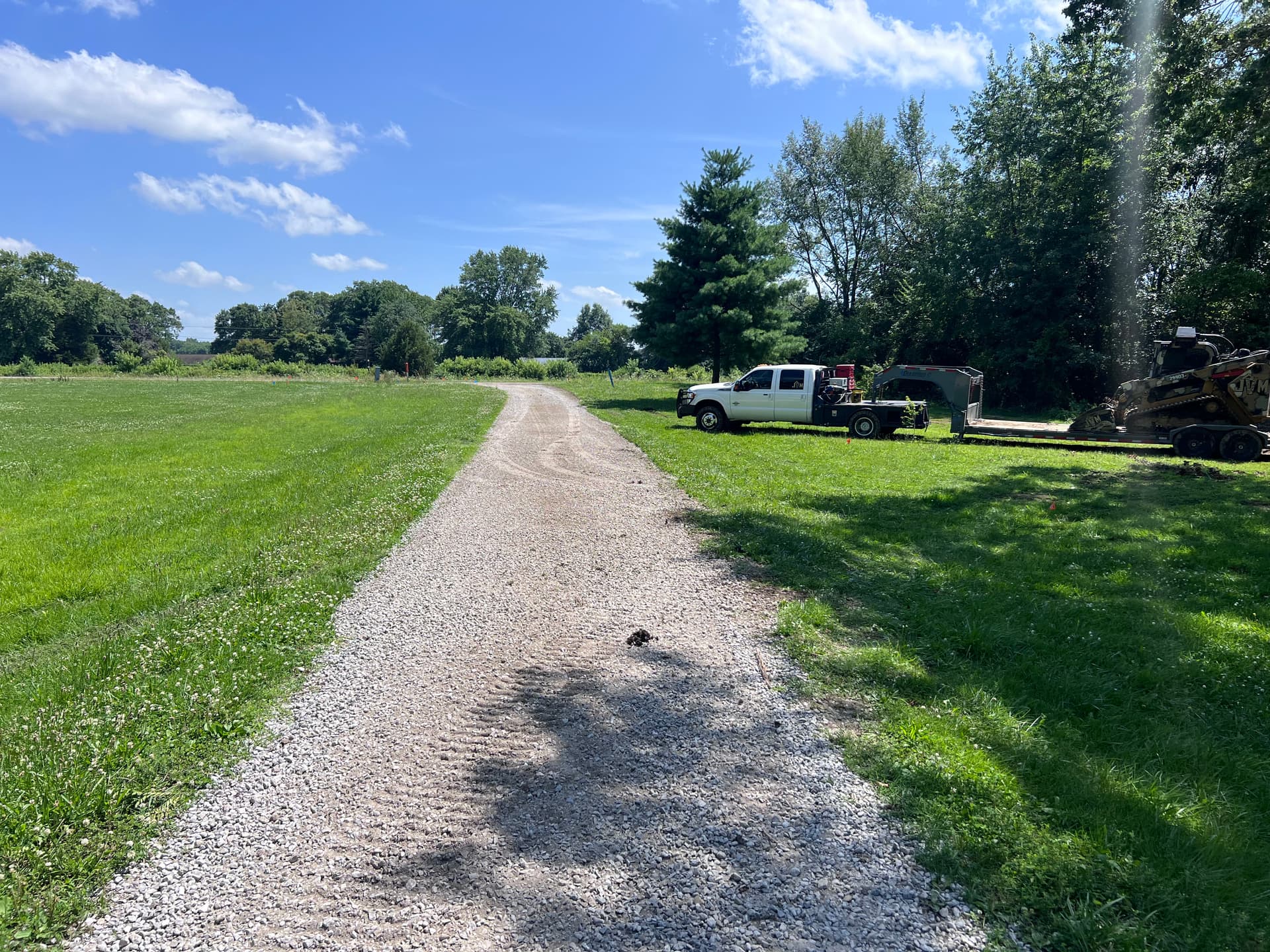 Gallery photos for Gravel Driveway Refinish After Land Clearing in Clay County IL: Image #1