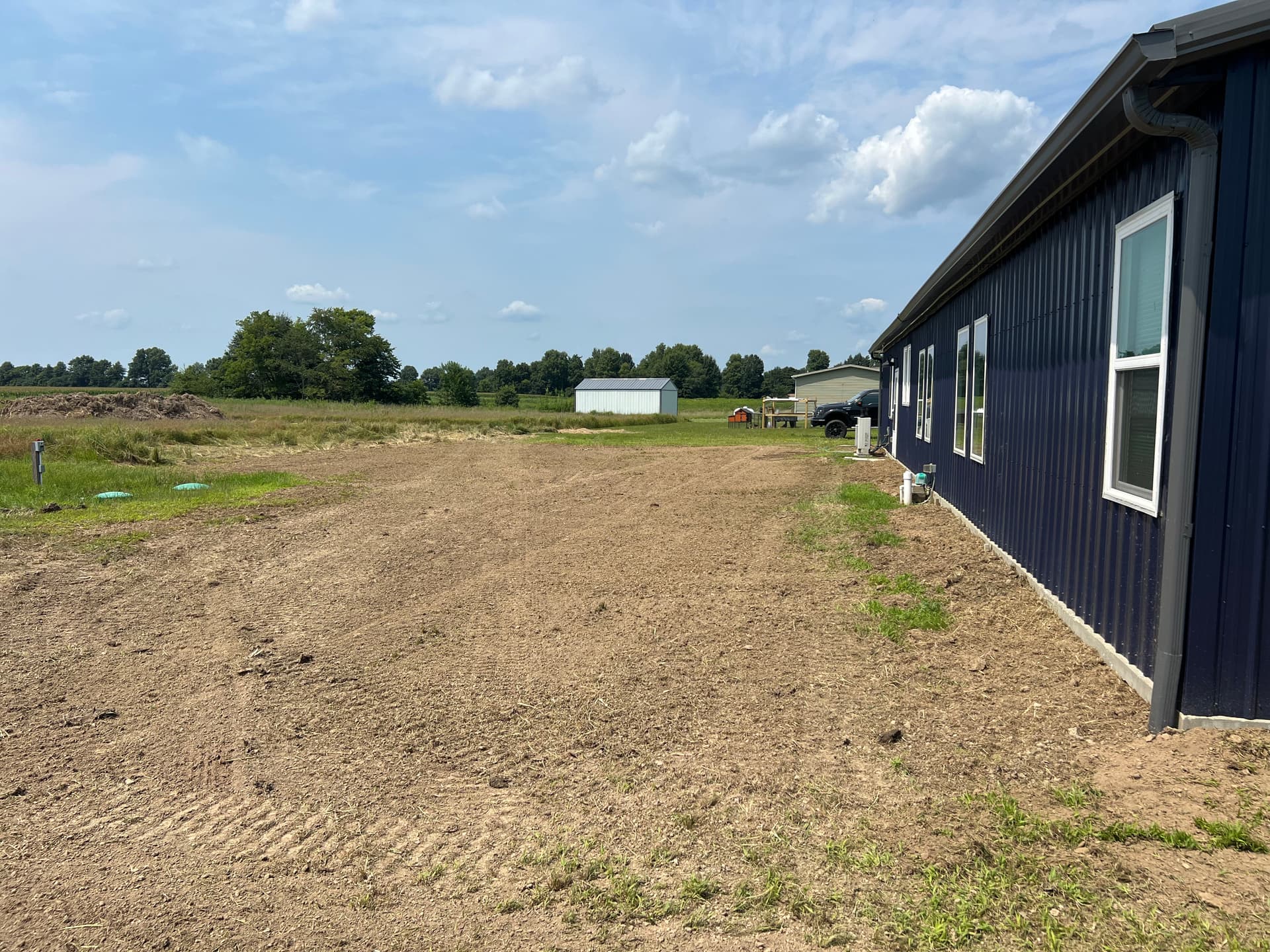 Gallery photos for Underground Gutter Drains and Final Grading in Clay County IL: Image #5