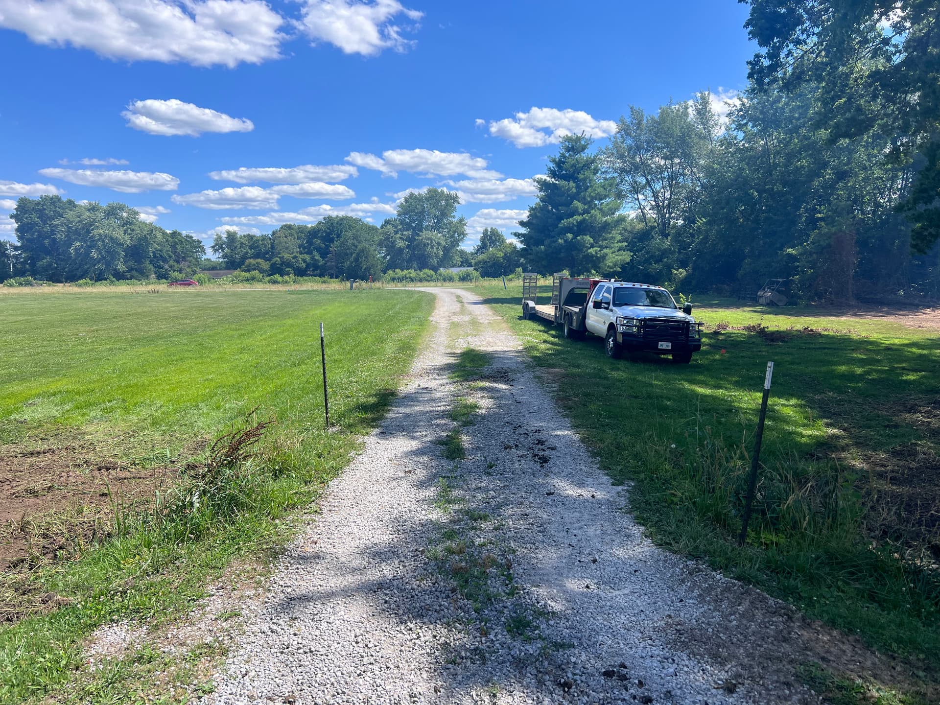 Gravel Driveway Refinish After Land Clearing in Clay County IL