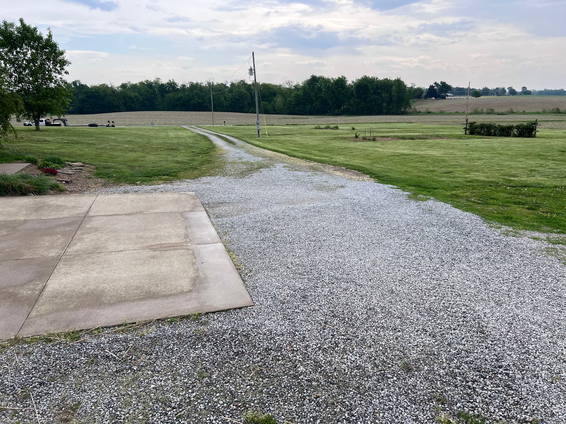 Gallery photos for Gravel Driveway Refresh and Pool Pad Prep in Southern Illinois: Image #2