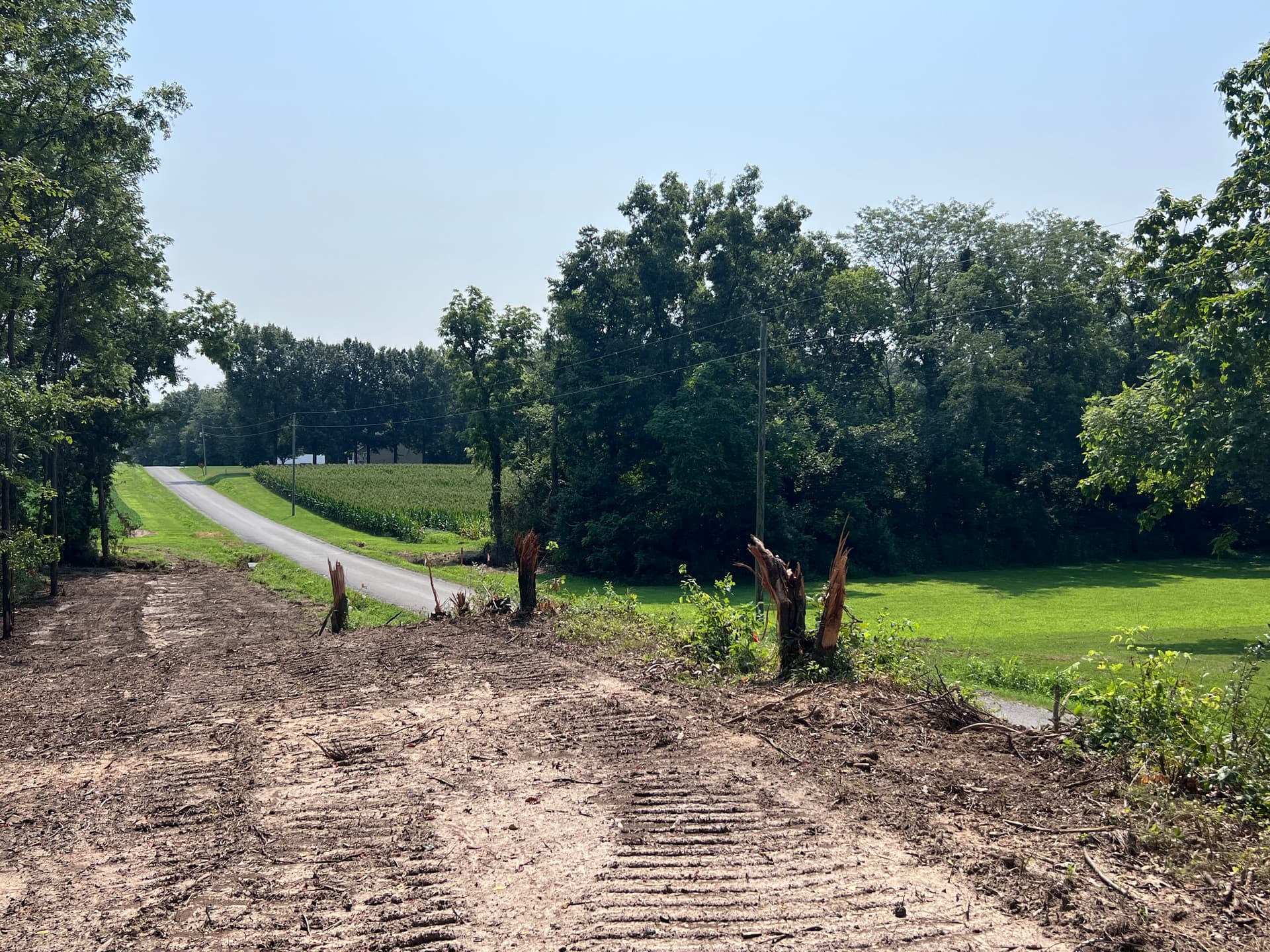 Gallery photos for Stump Removal and Site Grading on Two Properties in Wayne County IL: Image #3