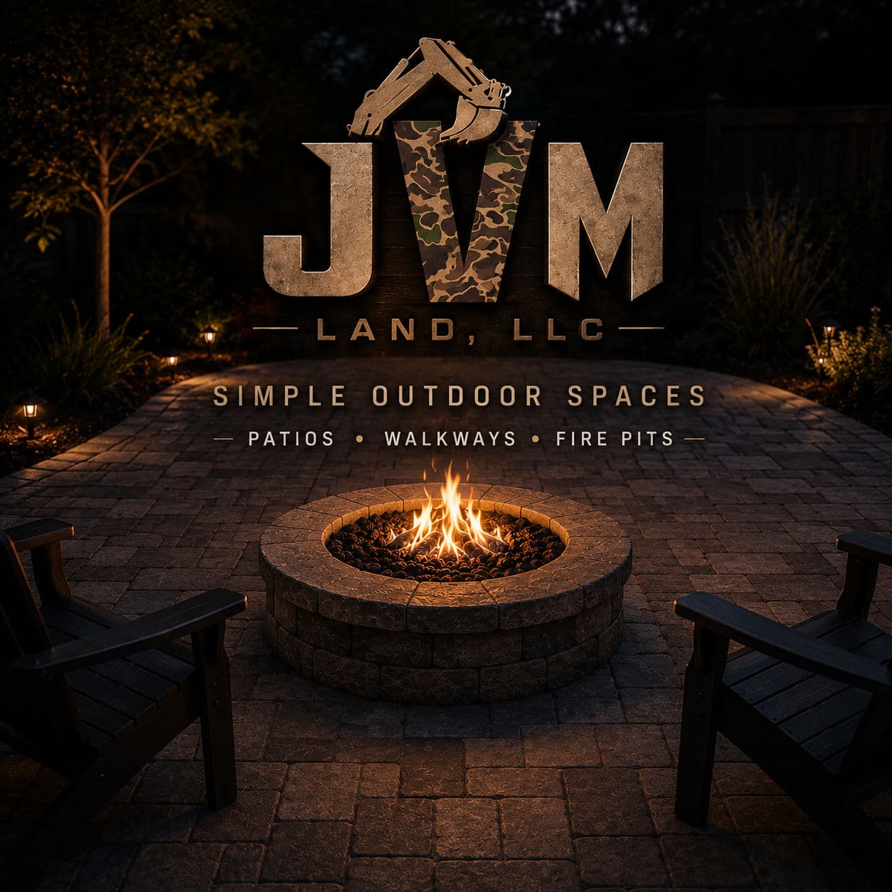 Paver Patios and Fire Pit Areas Built for Southern Illinois Summers image